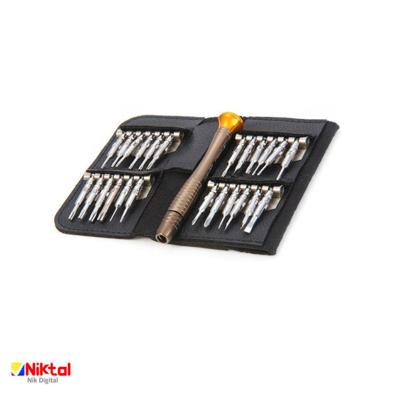 Magnetic screwdriver set model K-1246 25 ابزار تعمیر وسایل الکترونیکی